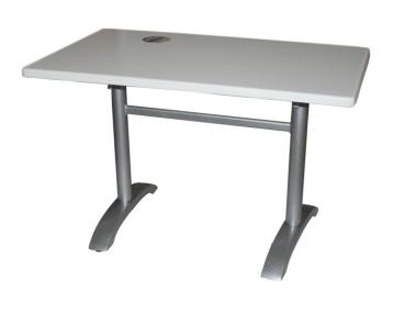 Preview: serlaBASE Fix 2+2 Alu-Tischgestell silber klappbar